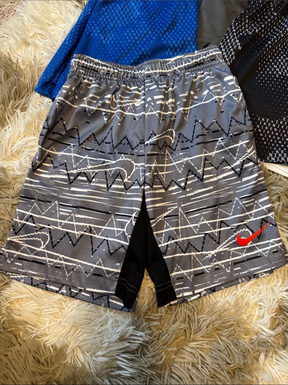 Nike 5 Pairs Kids Athletic Shorts Bundle Size Small (7) Boys Dri-Fit - Picture 4 of 14